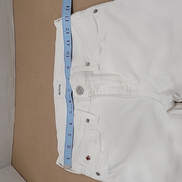 Hudson Skinny Jeans, White, Size 26.  Excellent Condition. - Picture 4 of 11